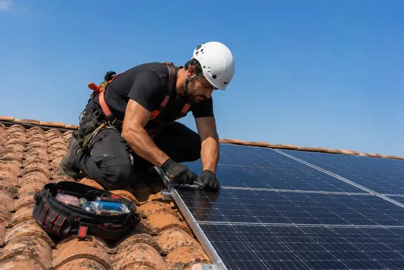 Maintenance et monitoring de panneaux solaires à Marseillette
