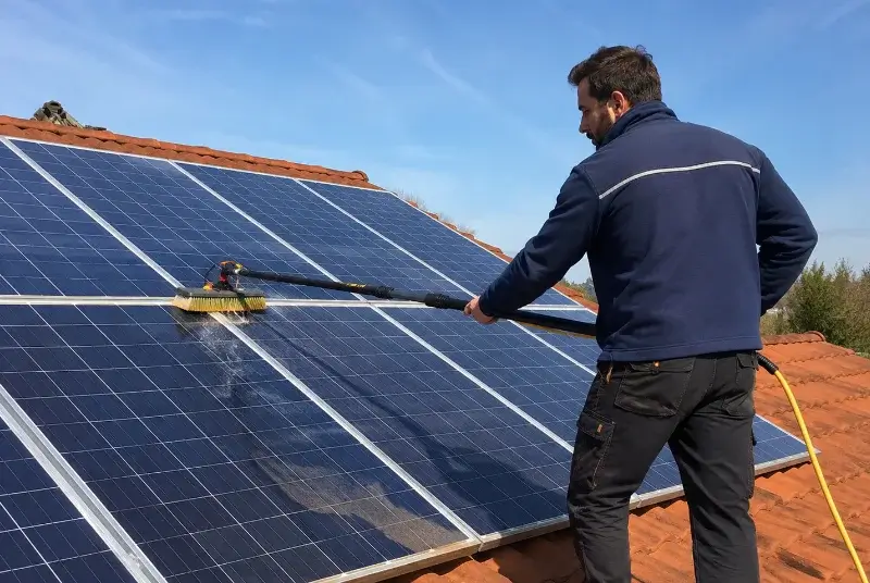 Nettoyage et entretien de panneaux solaires à Marseillette